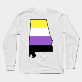 Alabama Non-Binary Pride! Long Sleeve T-Shirt